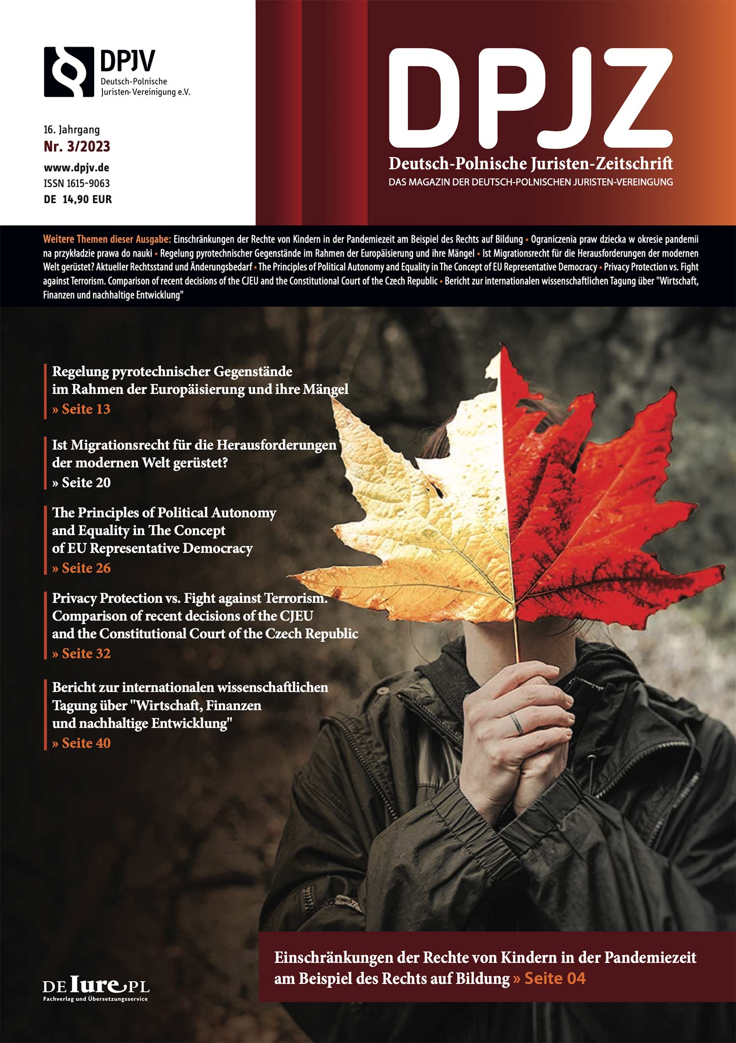 Die neue Ausgabe der DPJZ