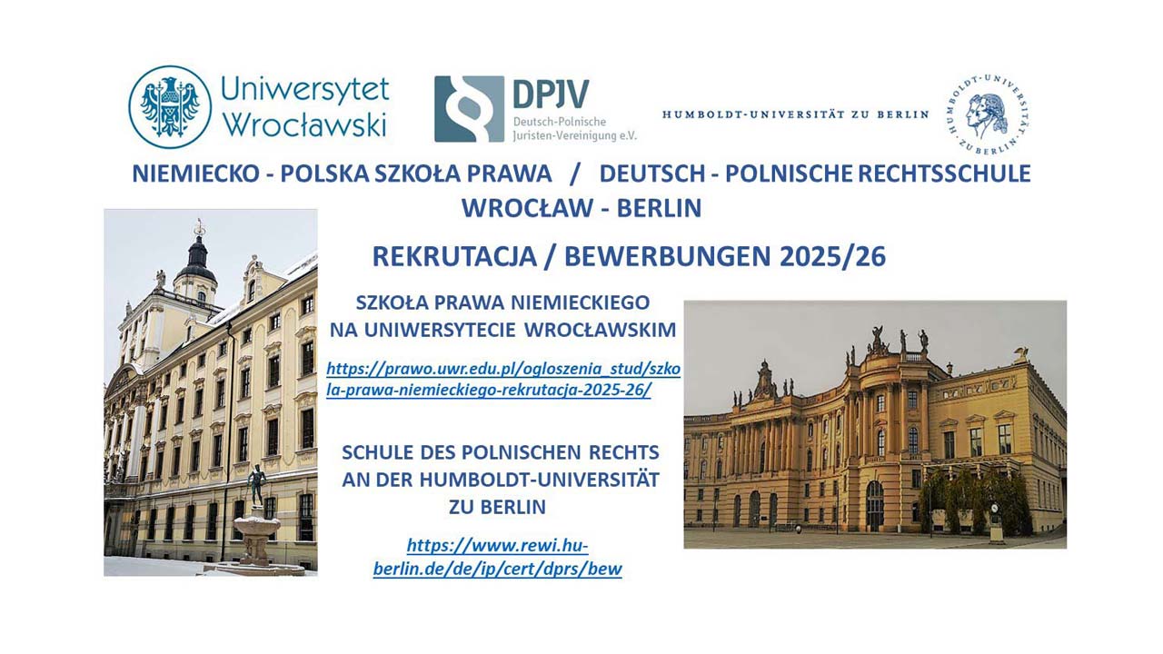 BEWERBUNGEN 2025 IN WROCŁAW UND IN BERLIN 